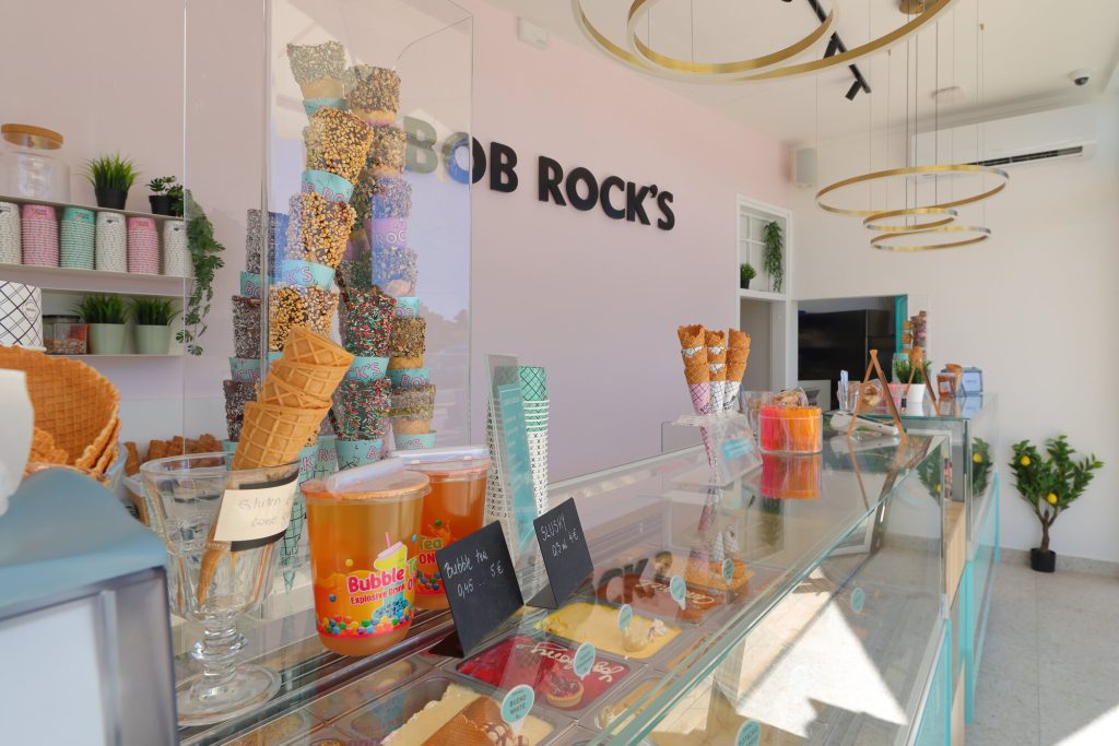 Detalj poslovnice Bob Rock's Borik